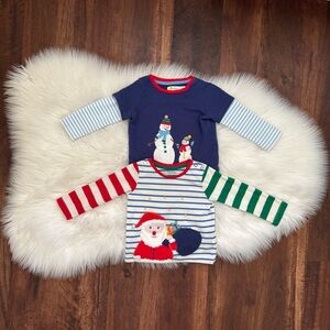 Baby Boden Lot of 2 Festive Long Sleeve Shirts